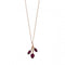 Elements Silver Rose Gold Amethyst Swarovski Swirl Pendant P4709MBeginningsP4709M