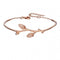 Elements Silver Rose Gold Plate Rose Bud Bangle B5012PBeginningsB5012P