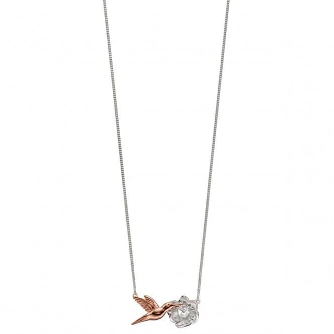 Elements Silver Rose Gold Plated Hummingbird Necklace N4313BeginningsN4313