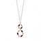 Elements Silver Rose Gold Plated Topaz Peach Swarovski Pendant P4705BeginningsP4705