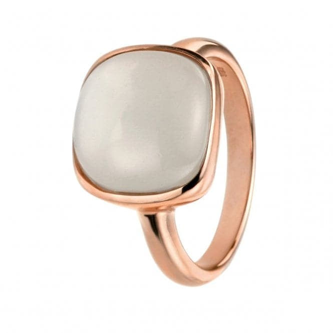 Elements Silver Rose Gold With Cabochon Moonstone Ring R3455NBeginningsR3455N 50