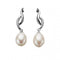 Elements Silver Twisted Earrings With Pearl And CZ E4091WZ364BeginningsE4091W