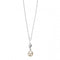Elements Silver Twisted Pendant With Pearl And CZ P3452WZ364N724BeginningsP3452W