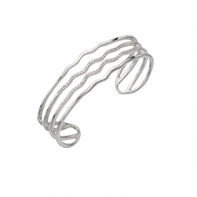 Elements Silver Zirconia Wave Bangle B5013CBeginningsB5013C