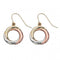 Elements Triple Gold Russian Ring Style Earrings GE843Z475Elements GoldGE843