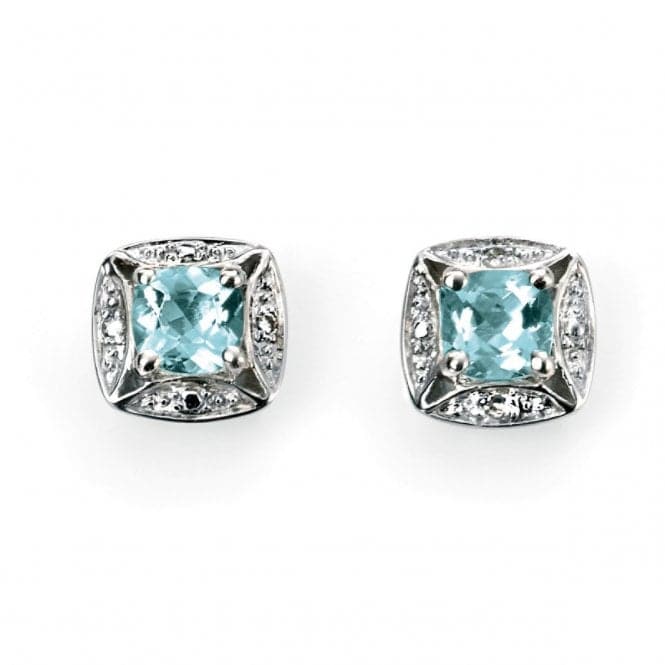 Elements White Gold Aquamarine Earrings GE732TZ475Elements GoldGE732T