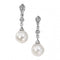 Elements White Gold Fresh Water Pearl Diamonds Drop Earrings GE807WZ475Elements GoldGE807W