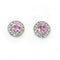 Elements White Gold Pink Sapphire Diamond Cluster Stud Earrings GE892PZ475Elements GoldGE892P