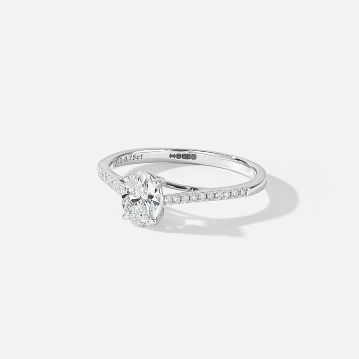 Elena | 9ct White Gold | 0.75ct (tw) Lab Grown Diamond RingCreated BrillianceBA0071344 - O
