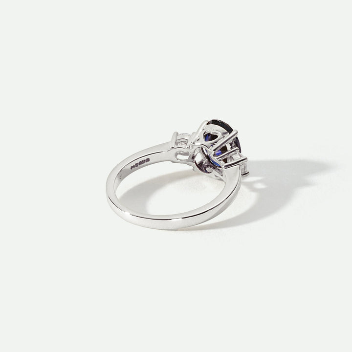 Ellison | 9ct White Gold 0.33ct tw Lab Grown Diamond and Created Sapphire RingCreated BrillianceBA0072173 - Q