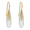 Elongated Gold Plated Earrings E6251BeginningsE6251