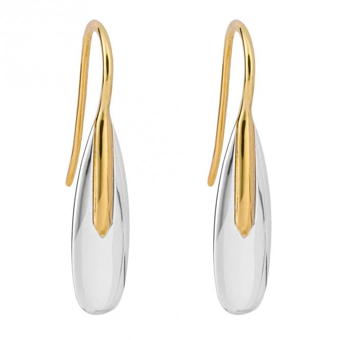 Elongated Gold Plated Earrings E6251BeginningsE6251