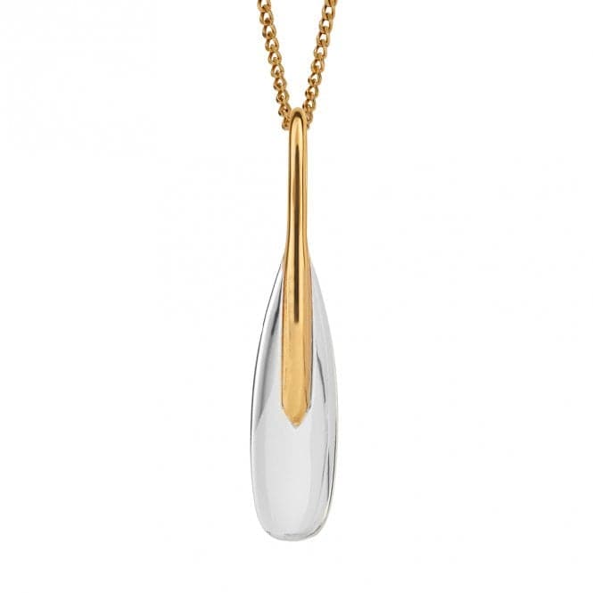 Elongated Gold Plated Pendant P5233BeginningsP5233