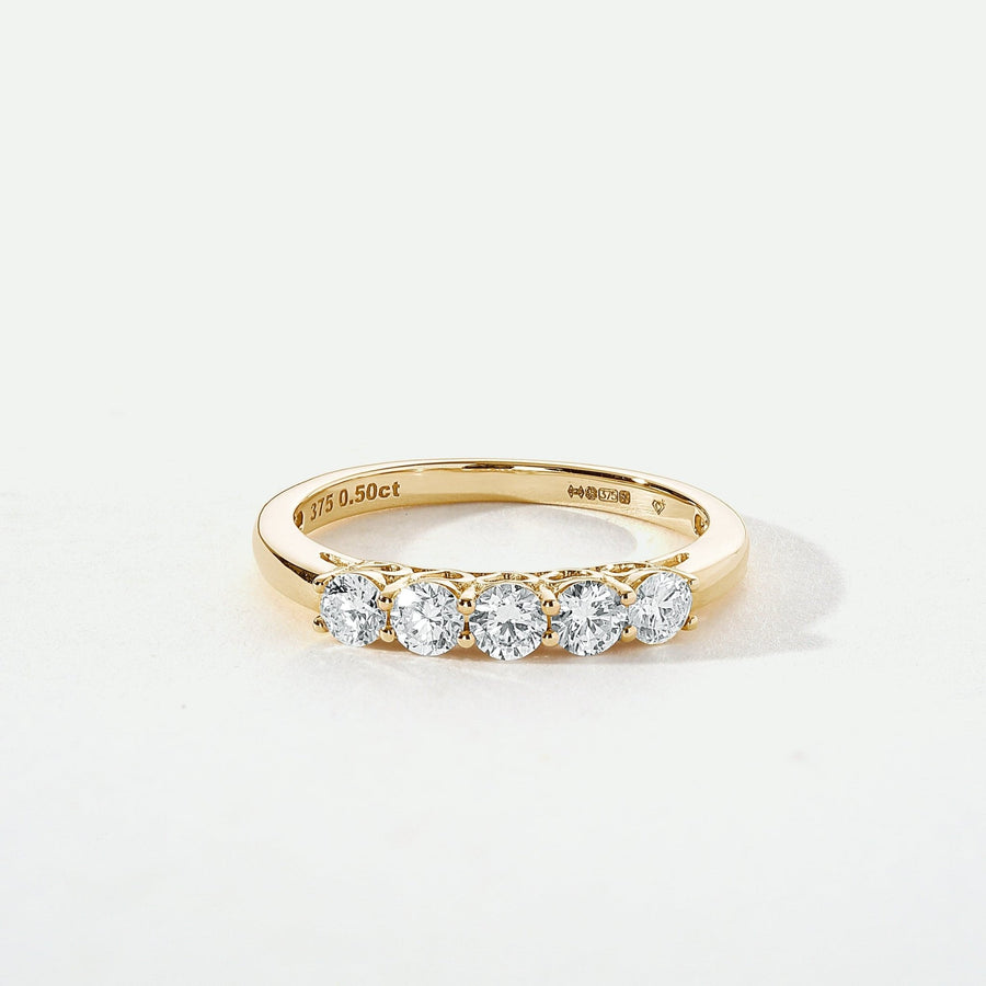 Elsie | 9ct Yellow Gold 0.50ct tw Lab Grown Diamond RingCreated BrillianceBA0071129 - L