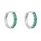 Emerald 9ct White Gold Hoop Earrings GE1018GElements GoldGE1018G