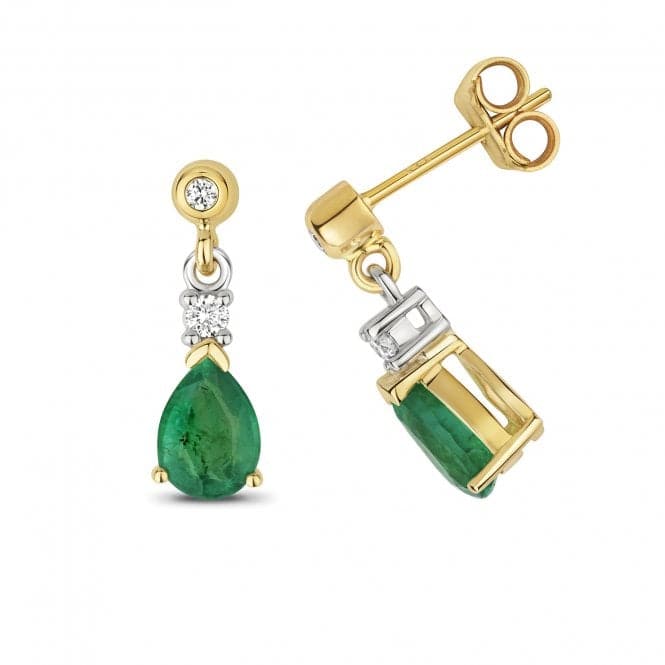 Emerald Drop Pear Earrings ED245EGemstones JewelleryED245E