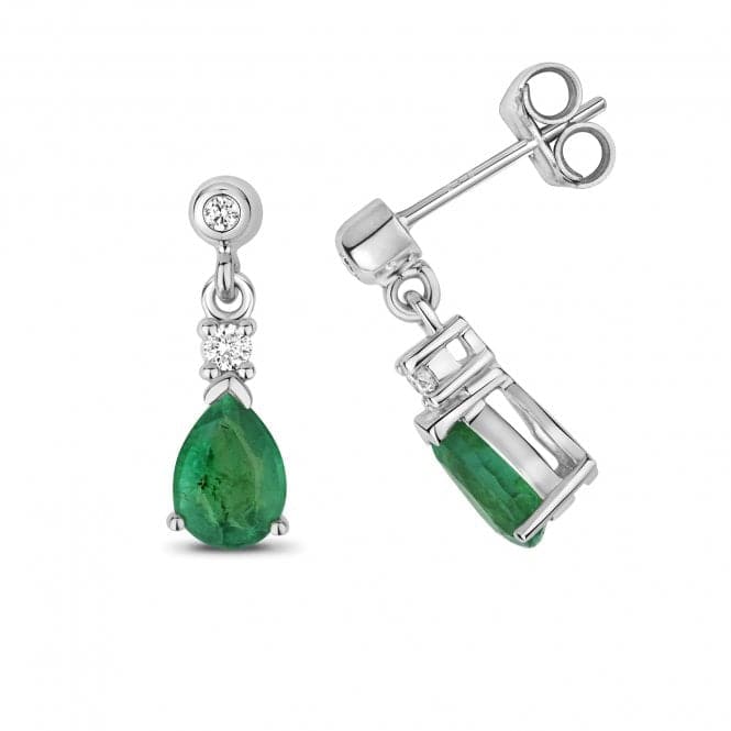 Emerald Drop Pear Earrings ED245WEGemstones JewelleryED245WE