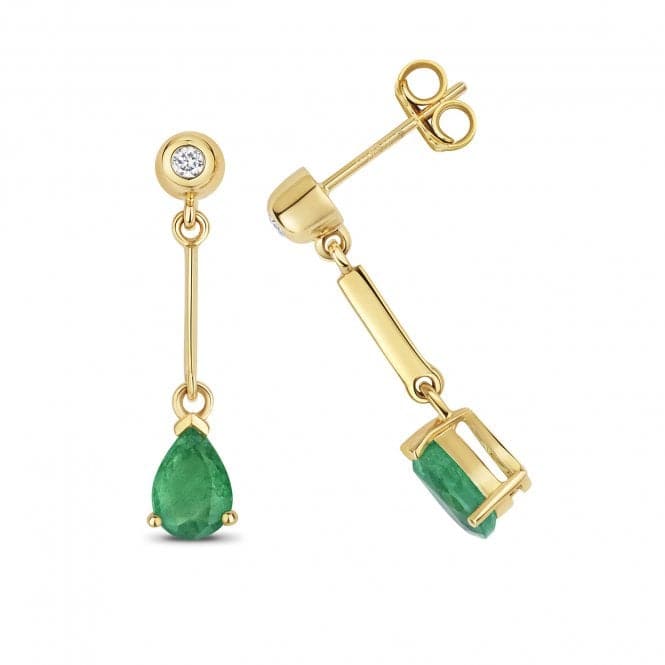 Emerald Drop Pear Earrings ED246EGemstones JewelleryED246E