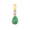 Emerald Pear Pendant PD237EGemstones JewelleryPD237E