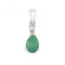 Emerald Pear Pendant PD237WEGemstones JewelleryPD237WE