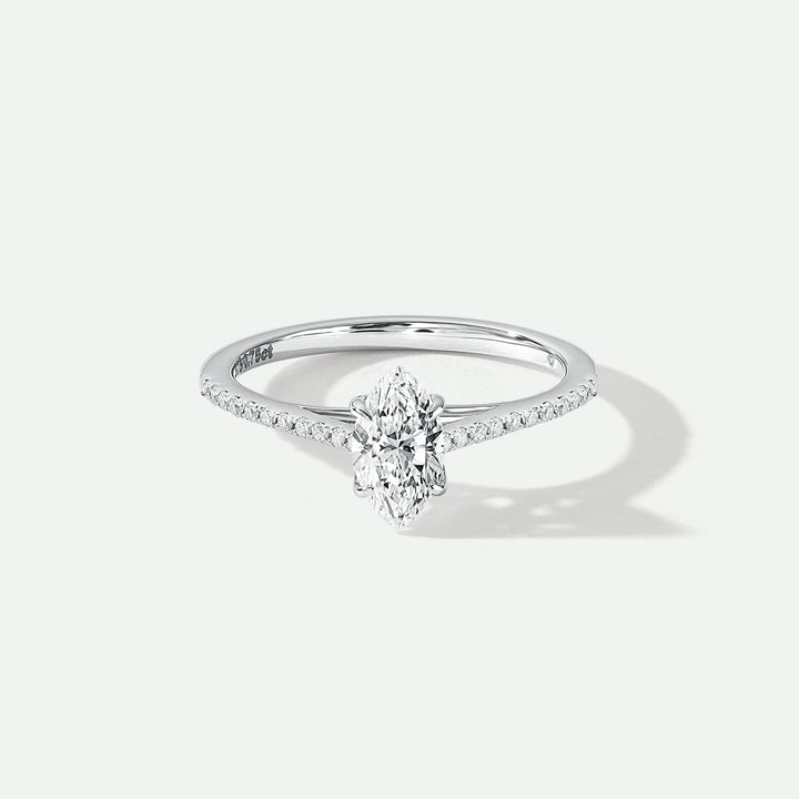 Emily | 9ct White Gold 0.75ct tw Marquise Lab Grown Diamond RingCreated BrillianceBA0073106 - O