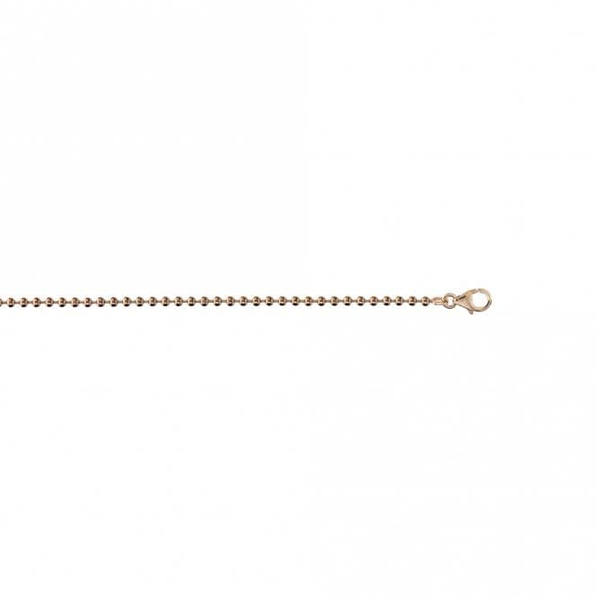 Emozioni 16 - 18" Rose Gold Plated Silver Bead Chain CH007EmozioniCH007