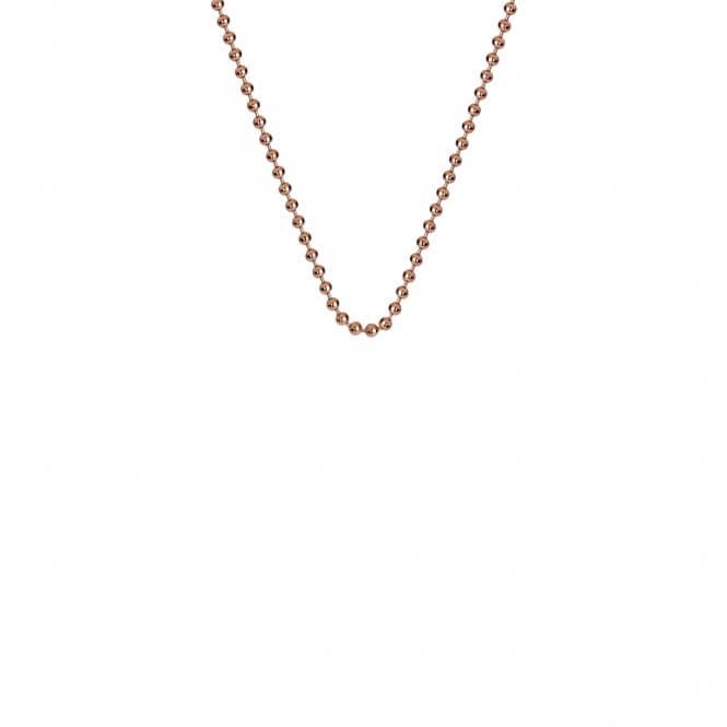 Emozioni 16 - 18" Rose Gold Plated Silver Bead Chain CH007EmozioniCH007