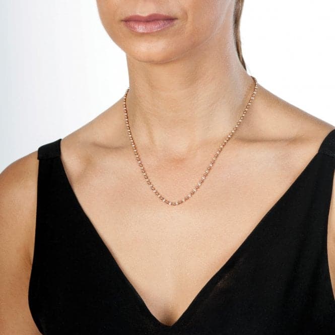 Emozioni 18" Silver and Rose Gold Bead Chain CH019EmozioniCH019