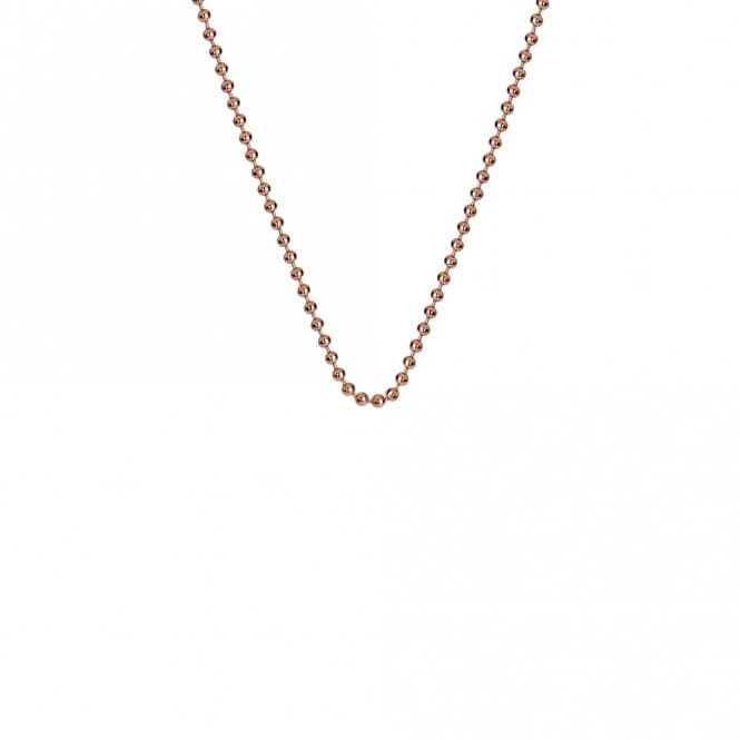 Emozioni 24" Rose Gold Plated Sterling Silver Bead Chain CH052EmozioniCH052