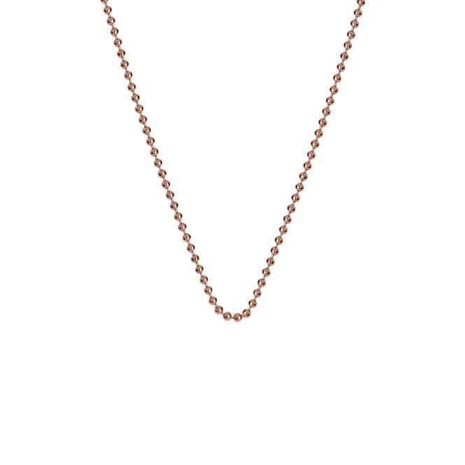 Emozioni 30" Rose Gold Plated Silver Bead Chain CH008EmozioniCH008