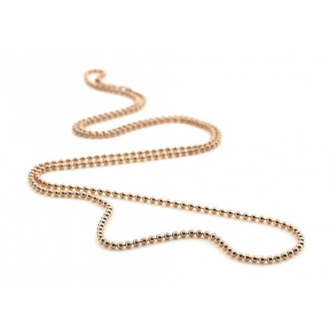 Emozioni 30" Rose Gold Plated Silver Bead Chain CH008EmozioniCH008