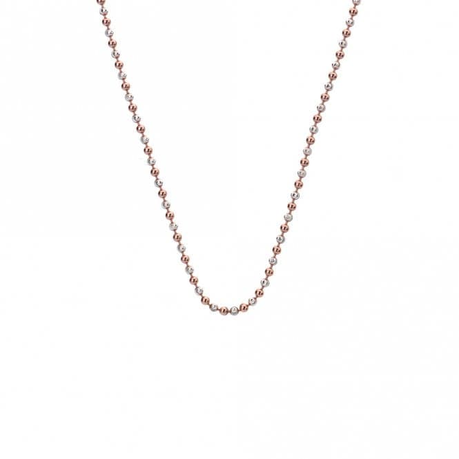 Emozioni 30" Silver and Rose Gold Bead Chain CH020EmozioniCH020