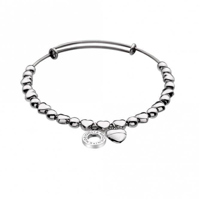 Emozioni Silver Plated Heart Bangle EB001EmozioniEB001