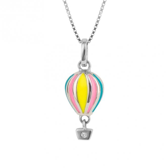 Enamel Hot Air Balloon Diamond Pendant P5297D for DiamondP5297