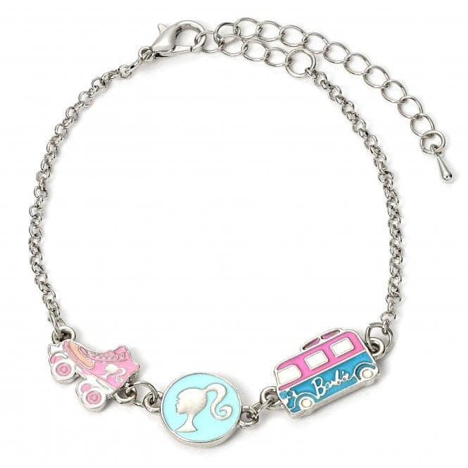 Enamelled Fun Silhouette Skate Camper Van Charm Bracelet BMCB0009BarbieBMCB0009