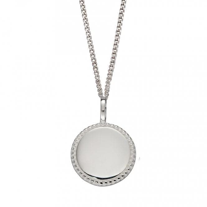 Engravable Disc with Millegrain Edge Pendant P5000BeginningsP5000