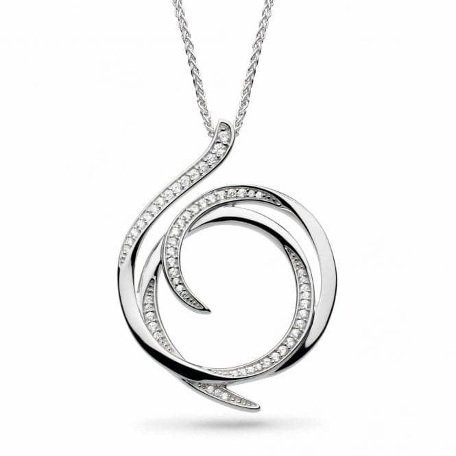 Entwine Helix Wrap Pave Grande Necklace 90237CZKit Heath90237CZ