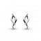 Entwine Twine Rhodium Plated Stud Earrings 40223RPKit Heath40223RP