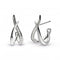 Entwine Twine Twist Cubic Zirconia Pave Hoop Earrings 30227CZKit Heath30227CZ