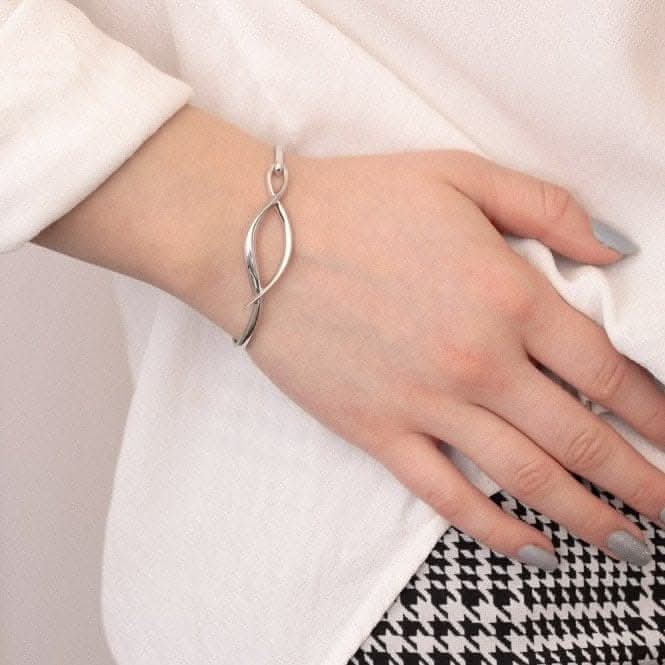Entwine Twine Twist Hinged Bangle 70224RPKit Heath70224RP