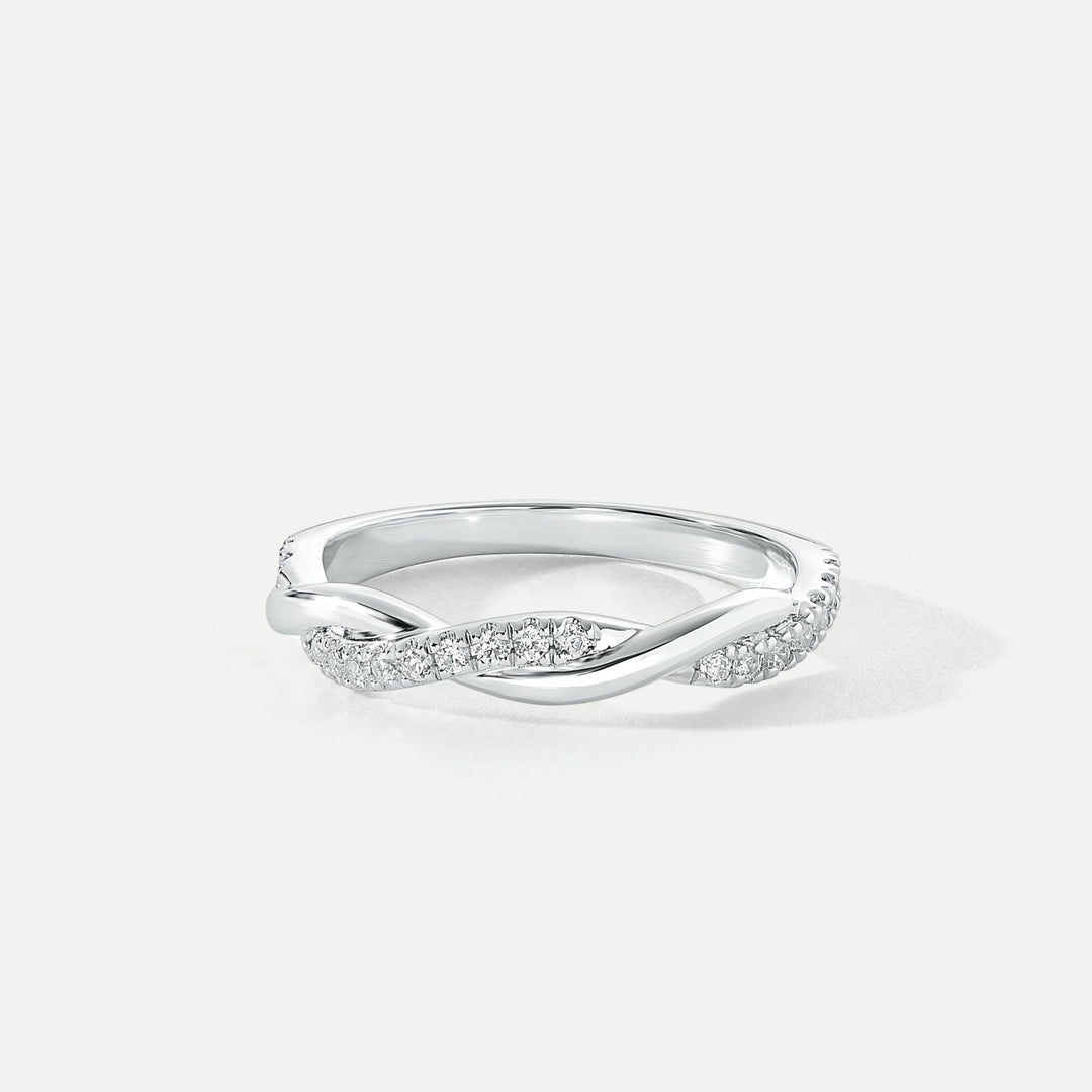 Erin | 9ct White Gold 0.19ct tw Lab Grown Diamond RingCreated BrillianceBA0073120 - M