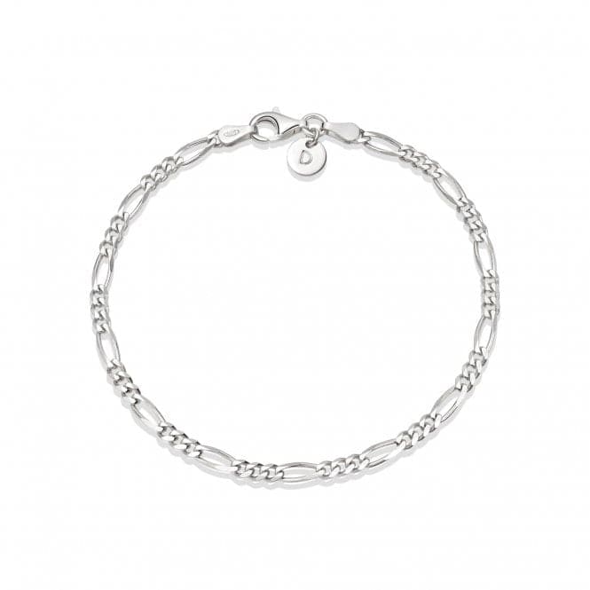 Essentials Figaro Chain Recycled Sterling Silver Bracelet BRSL_SLVDaisyBRSL_SLV