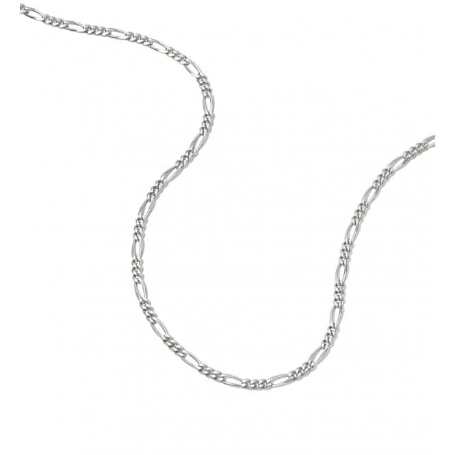 Essentials Figaro Chain Recycled Sterling Silver Necklace FCSL_SLVDaisyFCSL_SLV