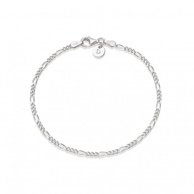 Essentials Fine Figaro Chain Chain Recycled Sterling Silver Bracelet BRFIG_SLVDaisyBRFIG_SLV