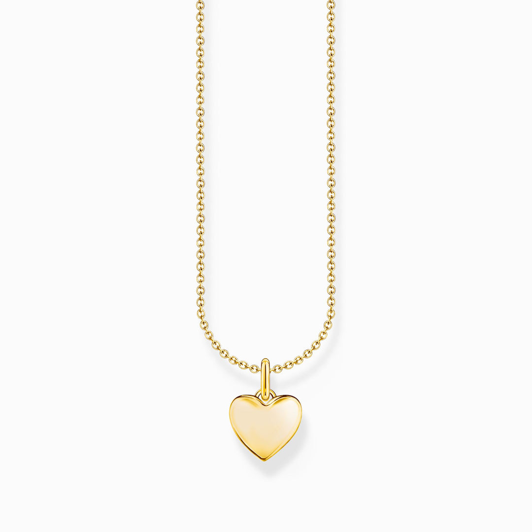 Essentials Silver Sterling Gold Plated Heart Necklace KE2234 - 413 - 39 - L45VThomas Sabo Charm ClubKE2234 - 413 - 39 - L45V