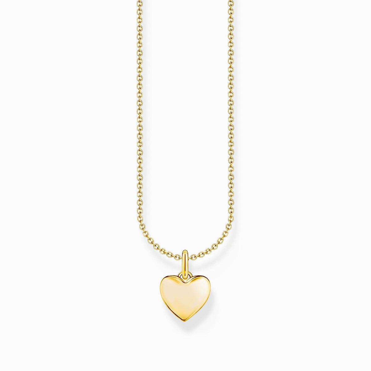 Essentials Silver Sterling Gold Plated Heart Necklace KE2234 - 413 - 39 - L45VThomas Sabo Charm ClubKE2234 - 413 - 39 - L45V