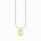 Essentials Silver Sterling Gold Plated Heart Necklace KE2234 - 413 - 39 - L45VThomas Sabo Charm ClubKE2234 - 413 - 39 - L45V