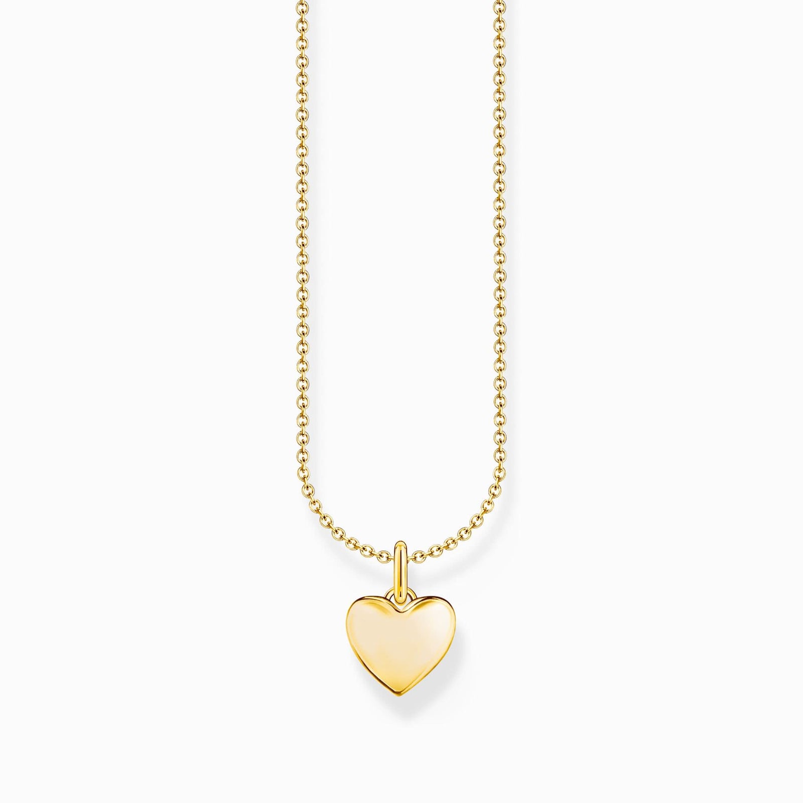 Essentials Silver Sterling Gold Plated Heart Necklace KE2234 - 413 - 39 - L45VThomas Sabo Charm ClubKE2234 - 413 - 39 - L45V