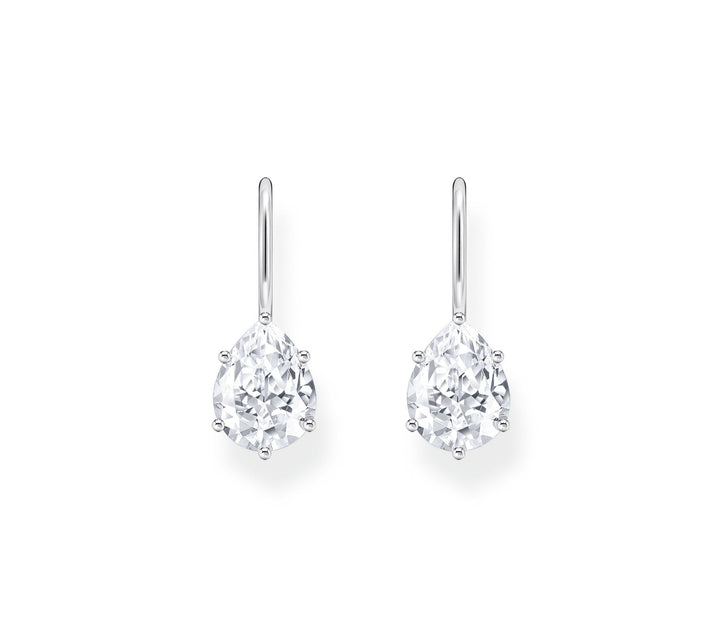 Essentials Sterling Silver Drop - Shaped White Zirconia Earrings H2290 - 051 - 14Thomas Sabo Sterling SilverH2290 - 051 - 14