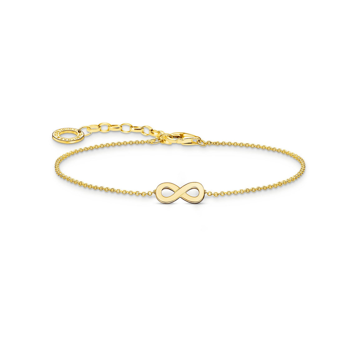 Essentials Sterling Silver Gold Plated Infinity Bracelet A2161 - 413 - 39 - L19VThomas Sabo Charm ClubA2161 - 413 - 39 - L19V